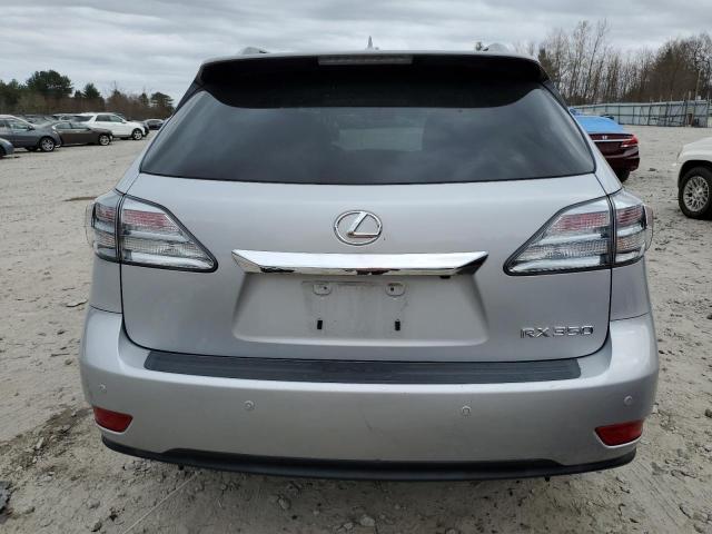 2T2BK1BA9CC129553 - 2012 LEXUS RX 350 SILVER photo 6