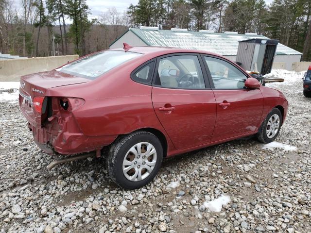 KMHDU4AD3AU868241 - 2010 HYUNDAI ELANTRA BLUE RED photo 3