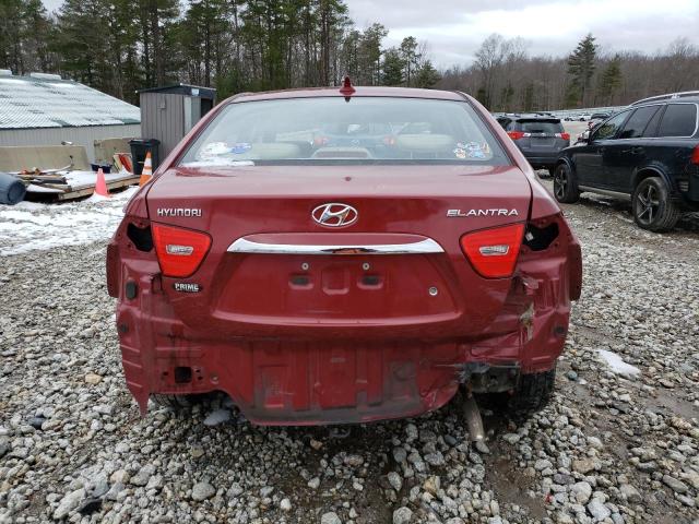 KMHDU4AD3AU868241 - 2010 HYUNDAI ELANTRA BLUE RED photo 6