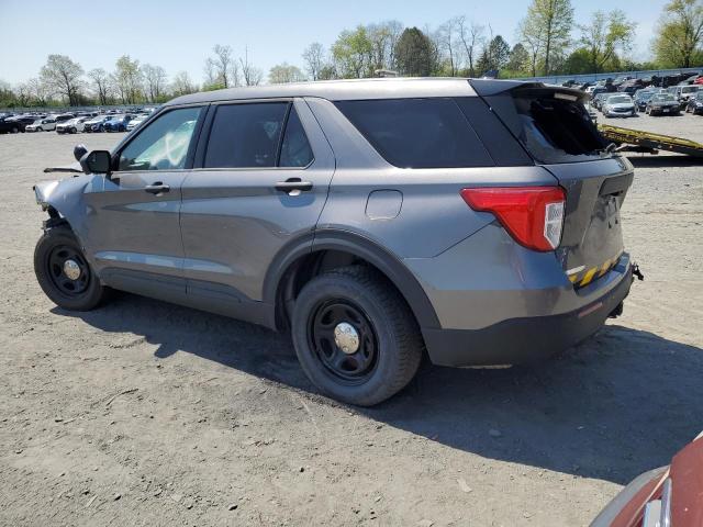 1FM5K8AB7LGC95037 - 2020 FORD EXPLORER POLICE INTERCEPTOR GRAY photo 2