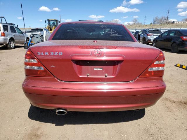 WDBKK65F21F209997 - 2001 MERCEDES-BENZ SLK 320 RED photo 6