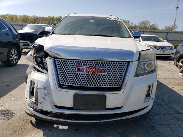 2GKFLYE35D6165885 - 2013 GMC TERRAIN DENALI WHITE photo 5