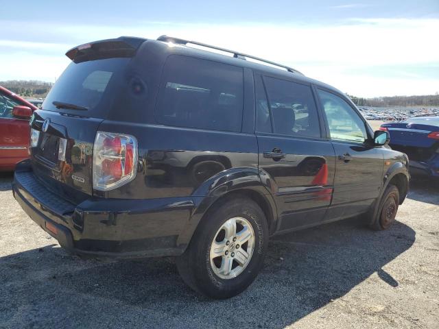 5FNYF18268B005729 - 2008 HONDA PILOT VP BLACK photo 3