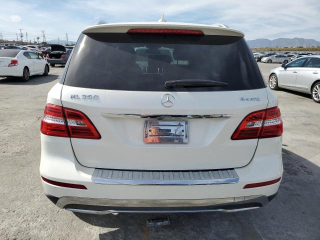 4JGDA5HB9CA042243 - 2012 MERCEDES-BENZ ML 350 4MATIC WHITE photo 6