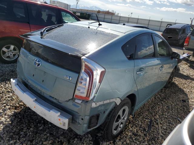 JTDKN3DU4F1983406 - 2015 TOYOTA PRIUS TURQUOISE photo 3