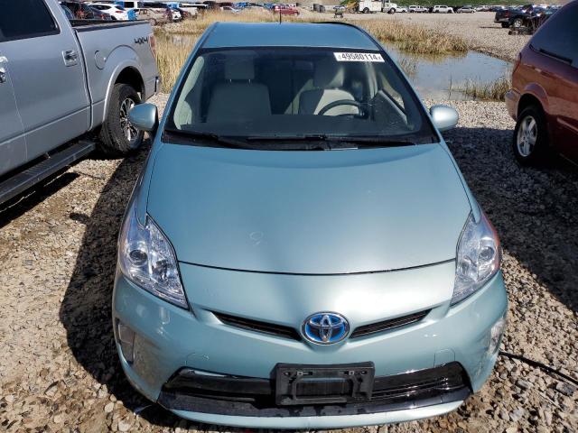 JTDKN3DU4F1983406 - 2015 TOYOTA PRIUS TURQUOISE photo 5