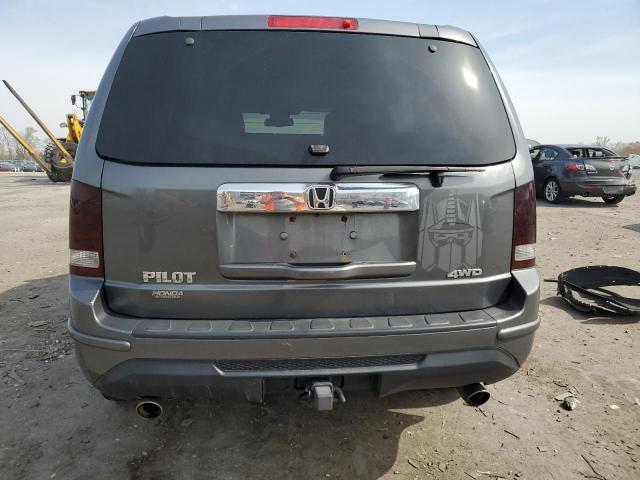 5FNYF4H58DB008301 - 2013 HONDA PILOT EXL GRAY photo 6