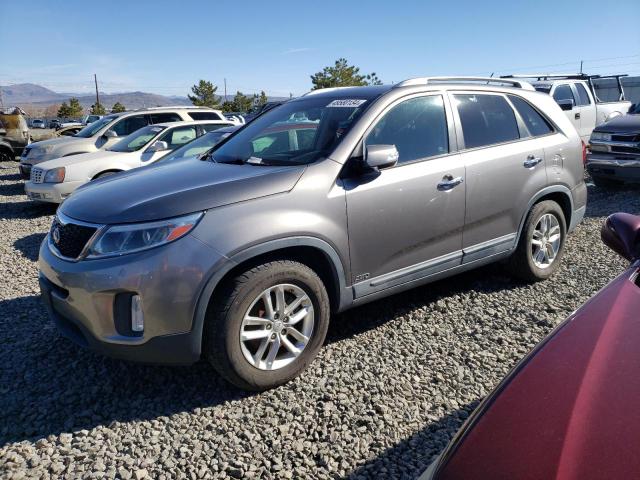 5XYKTCA65EG496628 - 2014 KIA SORENTO LX GRAY photo 1