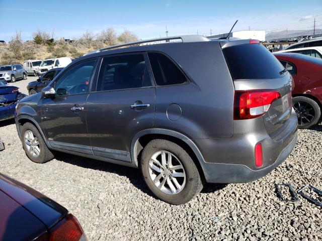 5XYKTCA65EG496628 - 2014 KIA SORENTO LX GRAY photo 2