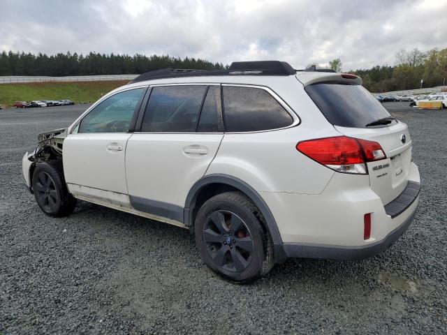 4S4BRBLC0B3428163 - 2011 SUBARU OUTBACK 2.5I LIMITED WHITE photo 2