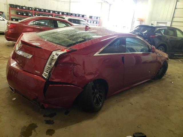 1G6DS1ED9B0125243 - 2011 CADILLAC CTS PREMIUM COLLECTION RED photo 3