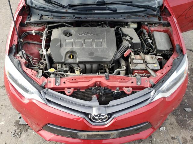 2T1BURHE9GC566661 - 2016 TOYOTA COROLLA L RED photo 11