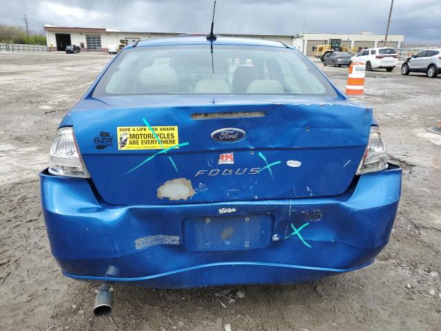 1FAHP3EN9AW109386 - 2010 FORD FOCUS S BLUE photo 6