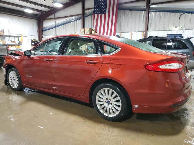 3FA6P0LU6ER259884 - 2014 FORD FUSION SE HYBRID ORANGE photo 2