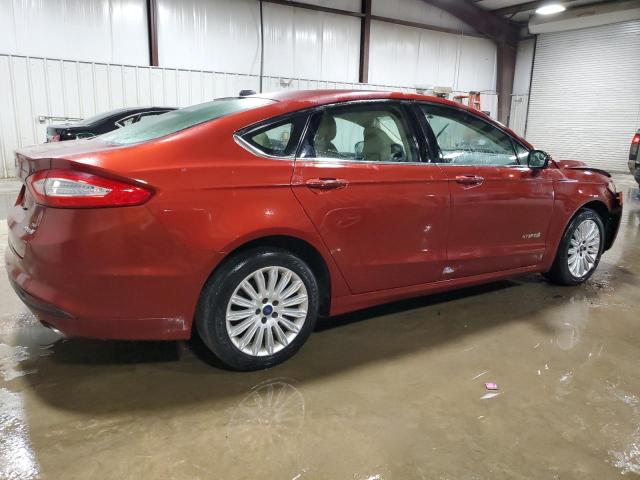 3FA6P0LU6ER259884 - 2014 FORD FUSION SE HYBRID ORANGE photo 3