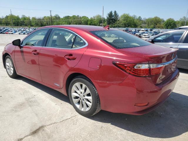 JTHBW1GG4D2024228 - 2013 LEXUS ES 300H BURGUNDY photo 2