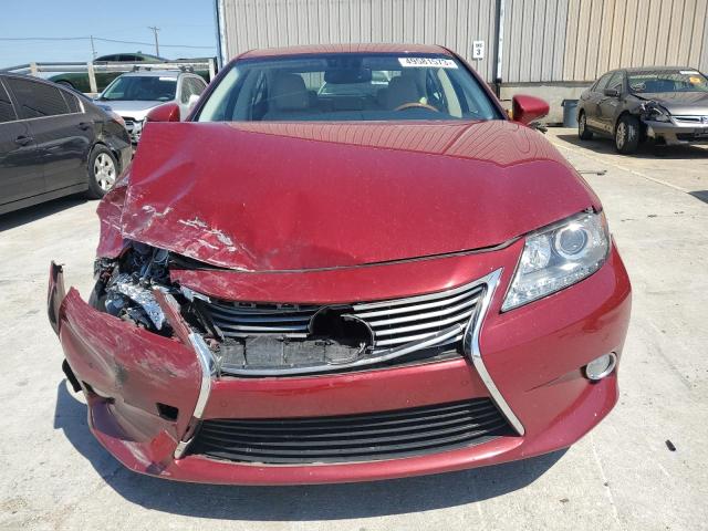 JTHBW1GG4D2024228 - 2013 LEXUS ES 300H BURGUNDY photo 5