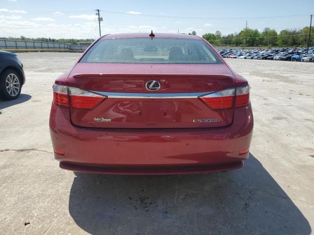 JTHBW1GG4D2024228 - 2013 LEXUS ES 300H BURGUNDY photo 6