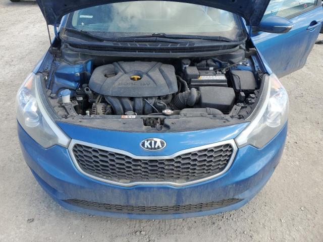 KNAFX4A62E5101855 - 2014 KIA FORTE LX BLUE photo 11