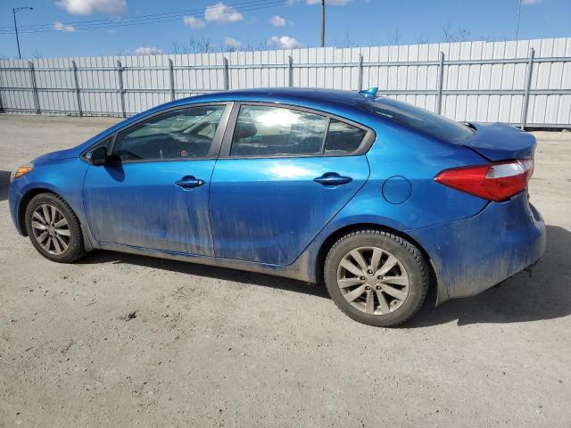 KNAFX4A62E5101855 - 2014 KIA FORTE LX BLUE photo 2