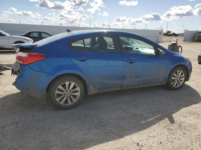 KNAFX4A62E5101855 - 2014 KIA FORTE LX BLUE photo 3