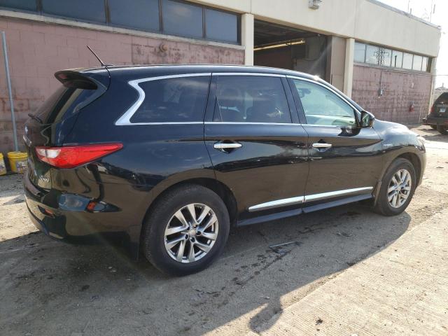 5N1CL0MN3EC512329 - 2014 INFINITI QX60 HYBRID BLACK photo 3