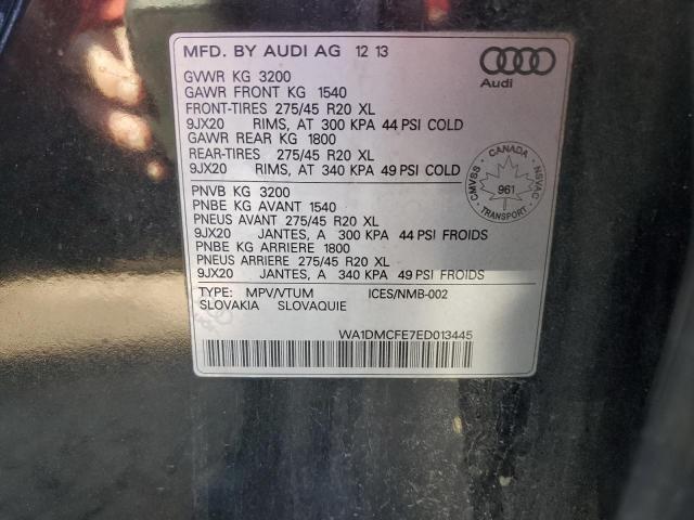 WA1DMCFE7ED013445 - 2014 AUDI Q7 PRESTIGE 黑色 照片 13