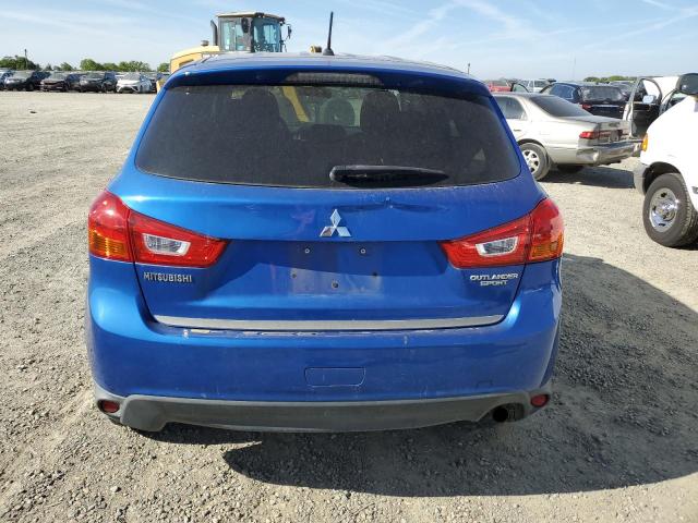 4A4AP3AU9FE001347 - 2015 MITSUBISHI OUTLANDER ES BLUE photo 6