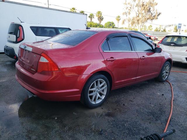3FAHP0JG8BR284190 - 2011 FORD FUSION SEL RED photo 3