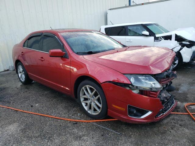 3FAHP0JG8BR284190 - 2011 FORD FUSION SEL RED photo 4