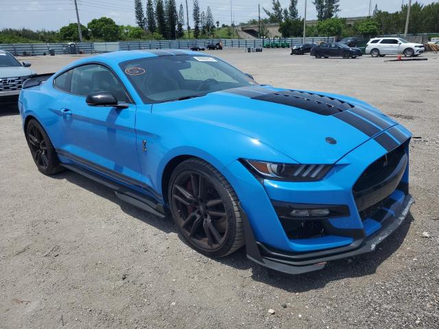 1FA6P8SJ1N5501280 - 2022 FORD MUSTANG SHELBY GT500 BLUE photo 4