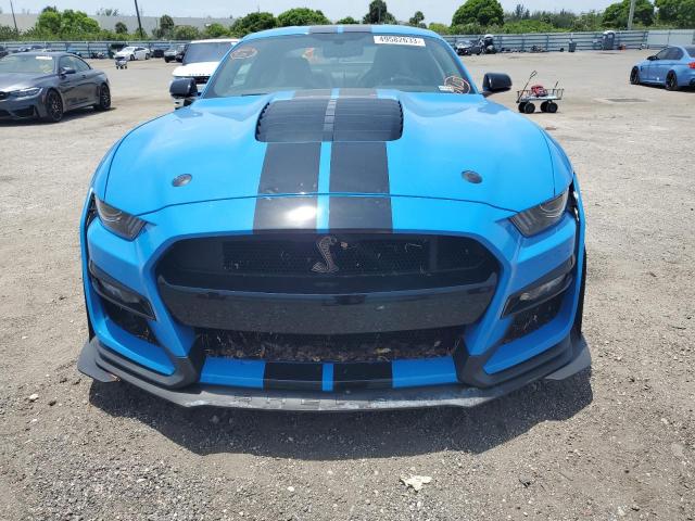 1FA6P8SJ1N5501280 - 2022 FORD MUSTANG SHELBY GT500 BLUE photo 5