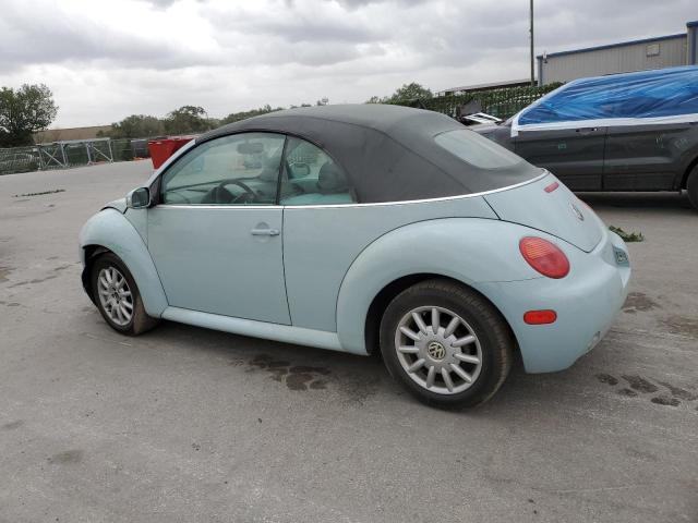 3VWCM31Y45M302450 - 2005 VOLKSWAGEN NEW BEETLE GLS TURQUOISE photo 2