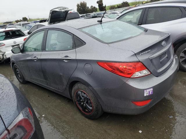 KMHCT4AE2EU650773 - 2014 HYUNDAI ACCENT GLS GRAY photo 2