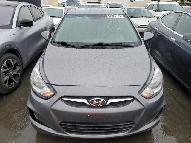 KMHCT4AE2EU650773 - 2014 HYUNDAI ACCENT GLS GRAY photo 5