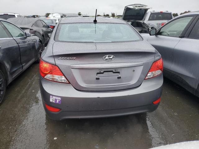 KMHCT4AE2EU650773 - 2014 HYUNDAI ACCENT GLS GRAY photo 6