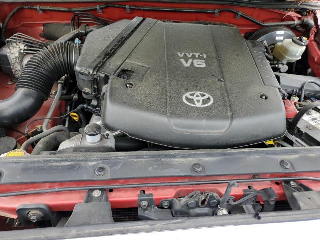 5TEJU4GN6AZ692610 - 2010 TOYOTA TACOMA DOUBLE CAB PRERUNNER RED photo 11