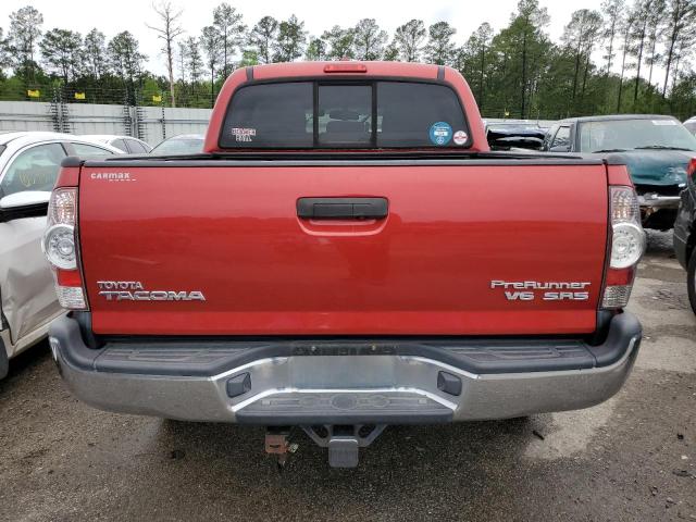 5TEJU4GN6AZ692610 - 2010 TOYOTA TACOMA DOUBLE CAB PRERUNNER RED photo 6
