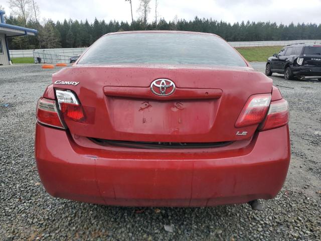 4T1BE46K37U109156 - 2007 TOYOTA CAMRY CE RED photo 6