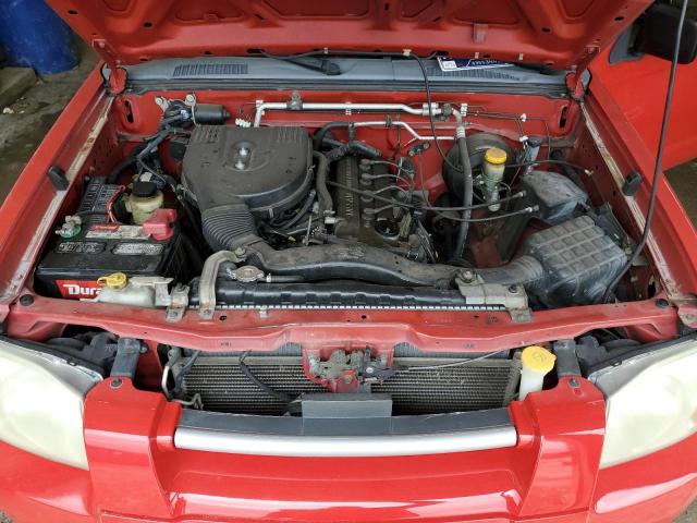 1N6DD26S71C399965 - 2001 NISSAN FRONTIER KING CAB XE RED photo 11