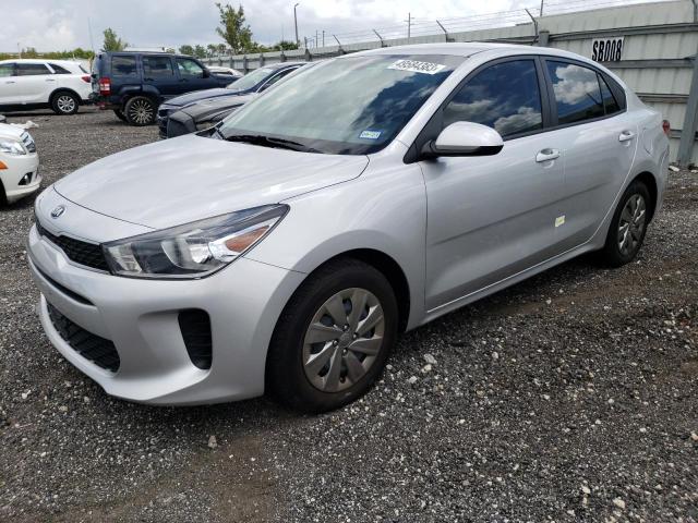 3KPA24AB2KE233166 - 2019 KIA RIO S SILVER photo 1