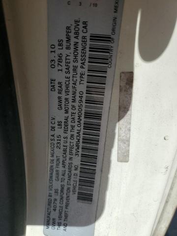 3VWRW3AL0AM005940 - 2010 VOLKSWAGEN NEW BEETLE Beige Foto 12