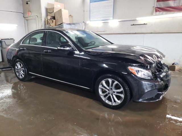 55SWF4KB5FU003323 - 2015 MERCEDES-BENZ C 300 4MATIC BLACK photo 4