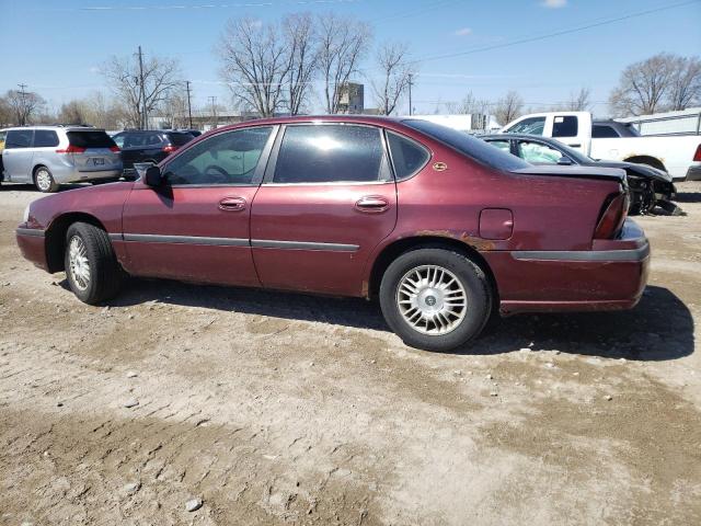 2G1WF55E5Y9113270 - 2000 CHEVROLET IMPALA BURGUNDY photo 2