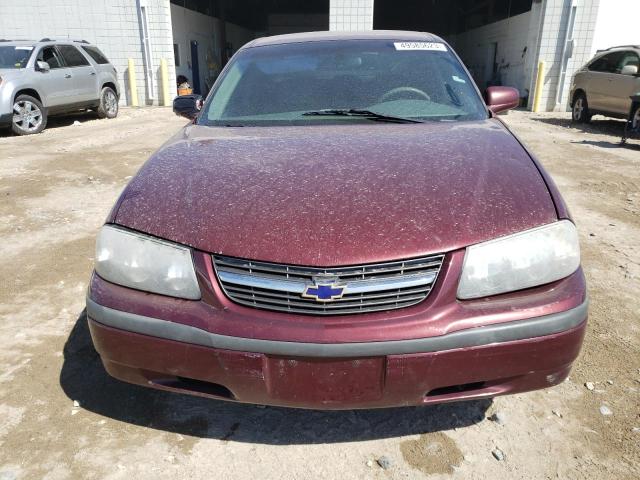 2G1WF55E5Y9113270 - 2000 CHEVROLET IMPALA BURGUNDY photo 5