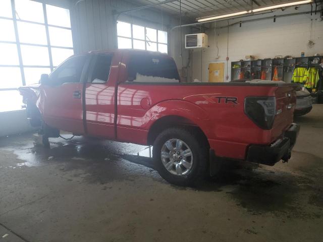 1FTFX1EF9CFB30224 - 2012 FORD F150 SUPER CAB RED photo 2