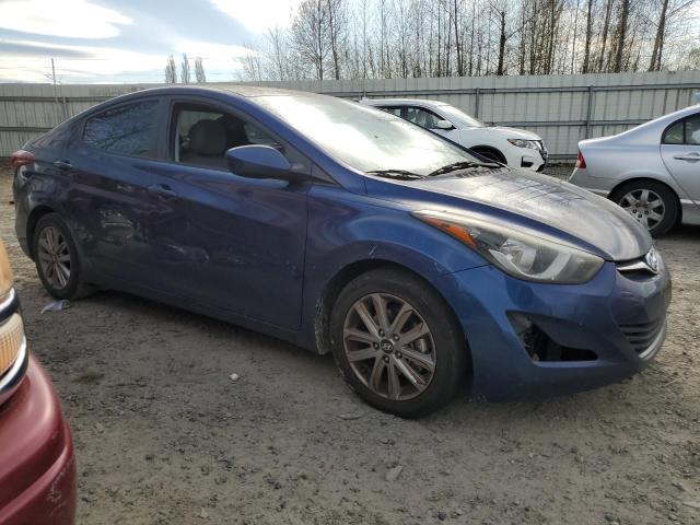 5NPDH4AE9GH658943 - 2016 HYUNDAI ELANTRA SE BLUE photo 4