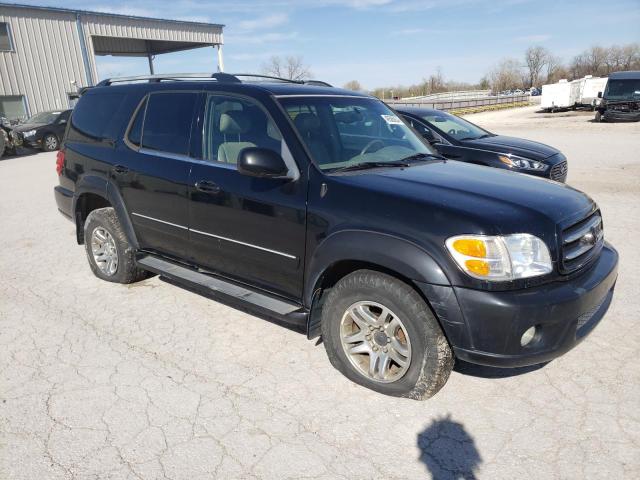 5TDBT48A54S231497 - 2004 TOYOTA SEQUOIA LIMITED BLACK photo 4