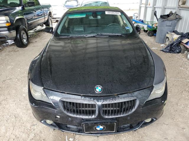 WBAEH13537CR51679 - 2007 BMW 650 I BLACK photo 5