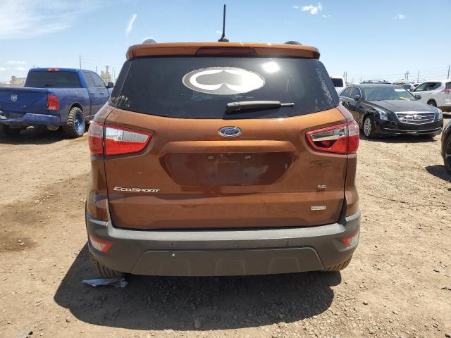 MAJ3S2GE7LC376790 - 2020 FORD ECOSPORT SE ORANGE photo 6